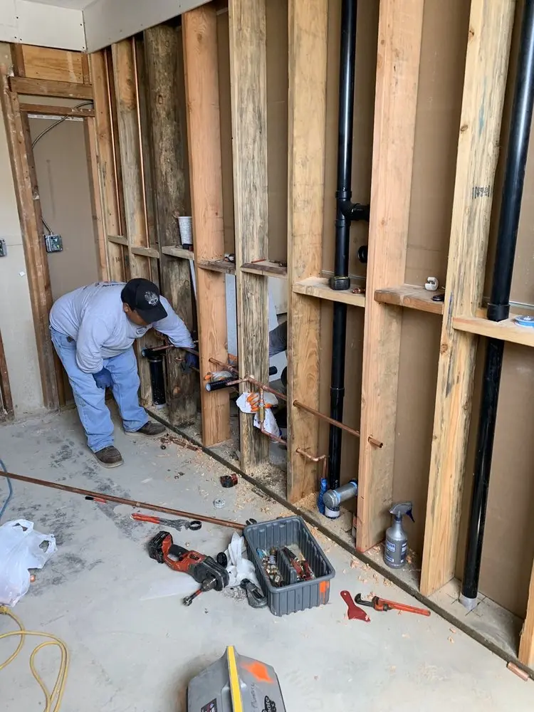Commercial rough-in plumbing for Gas Line Repair in Lake Hiawatha